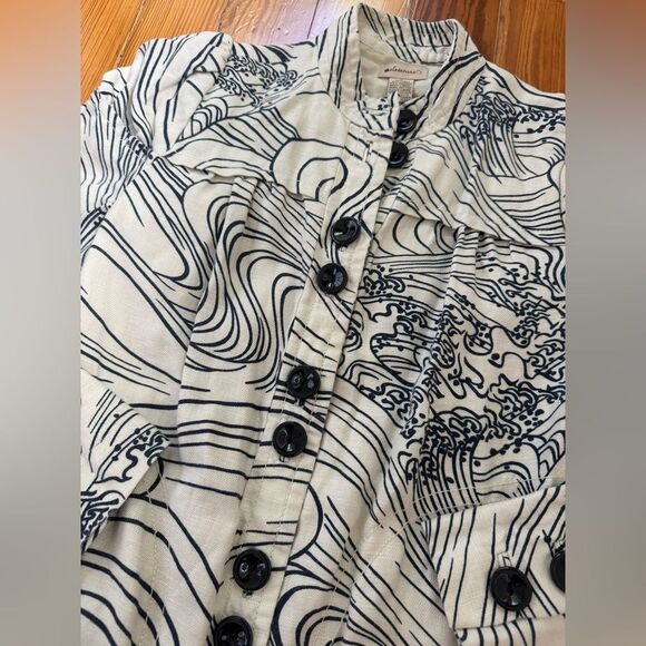 Anthropologie Elevenses Linen Blend Jacket - Picture 3 of 8